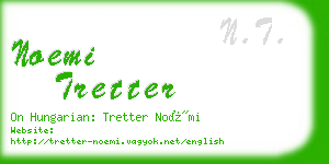 noemi tretter business card